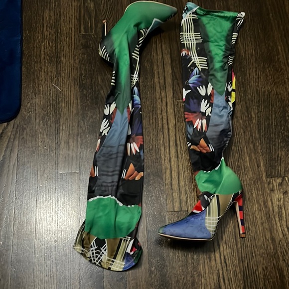 Cape Robbin Shoes - Akira over knee satin boots